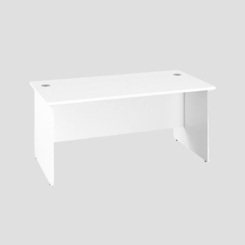 1400X600 Panel Rectangular Desk White-White 