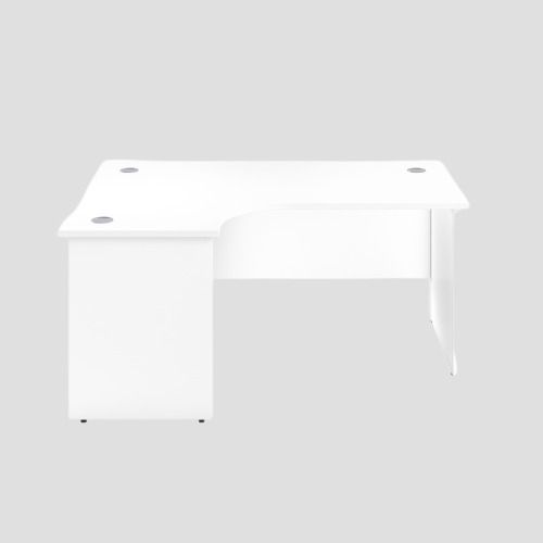 1600X1200 Panel Left Hand Radial Desk White-White 