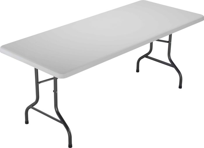 1220 Folding Rectangular Table White 