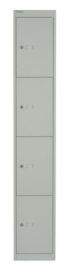 Bisley 4 Door 45.7 Locker - Goose Grey 