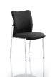 Academy Visitor Chair Black Fabric Back Without Arms