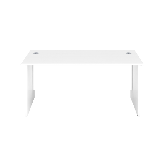 1200X600 Panel Rectangular Desk White-White 