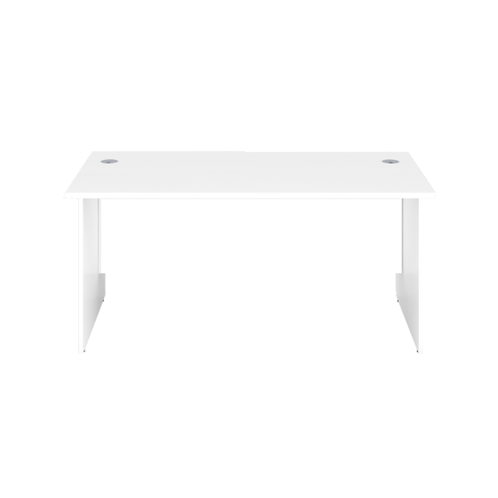 1200X800 Panel Rectangular Desk White-White 