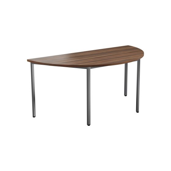 Summit Semi Circular Table Dark Walnut