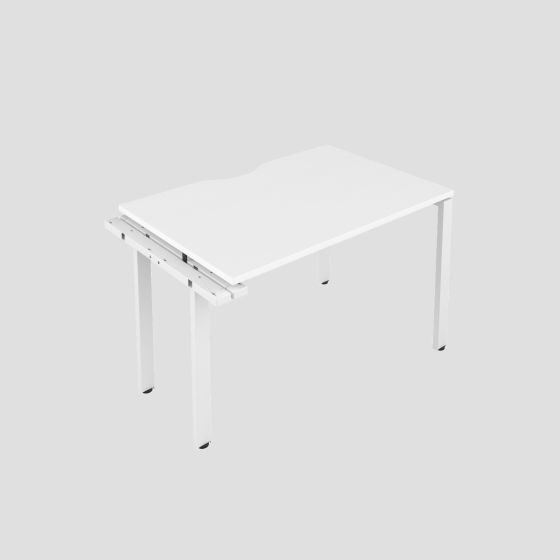 CB 1 Person Extension Bench 1200 X 800 Cut Out White-White 