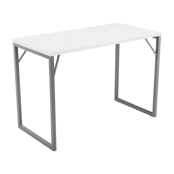 Picnic Bench High Table Silver 36mm White Top  