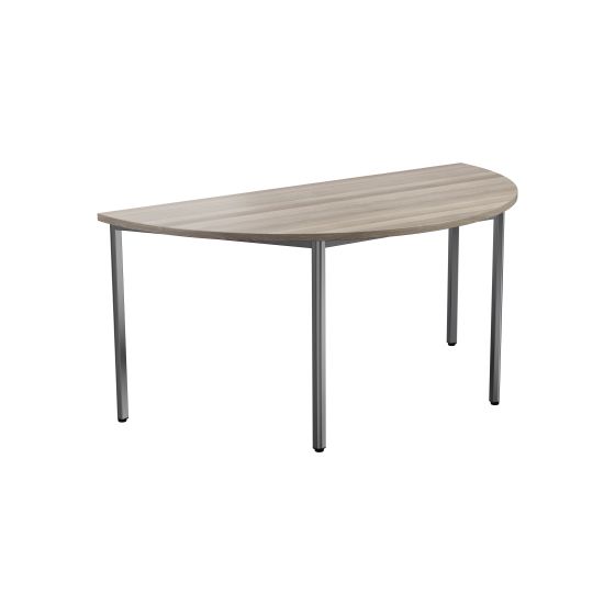 Summit Semi Circular Table Grey Nova Oak