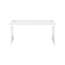 1200X600 Panel Rectangular Desk White-White 