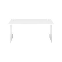 1600X600 Panel Rectangular Desk White-White 
