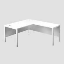 1600X800 Goal Post Right Hand Return Desk White-White 