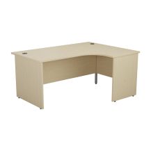 1600X1200 Panel Right Hand Radial Desk Maple 