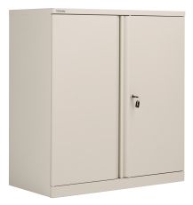 Bisley Essentials Steel Double Door 1015 Cupboard - Goose Grey 
