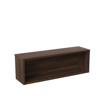 Reception Modular 1200W Straight Hutch Unit Dark Walnut 
