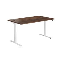 E Desk KD 1600 X 800 Dark Walnut-White 