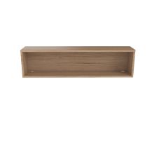 Reception Modular 1600W Straight Hutch Unit Grey Oak 