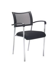 Jupiter Mesh Armchair Chrome Frame 