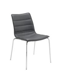 Milan With 4 Leg Base Black PU 