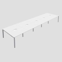 CB 10 Person Bench 1600 X 800 Cut Out White-Silver 