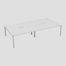 CB 4 Person Bench 1400 X 800 Cut Out White-White 