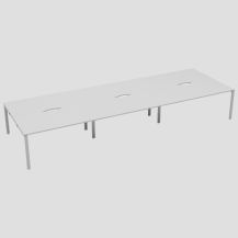 CB 6 Person Bench 1400 X 800 Cut Out White-White 