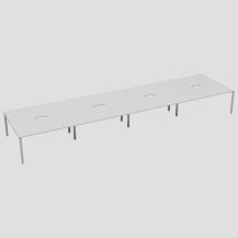 CB 8 Person Bench 1400 X 800 Cut Out White-White 
