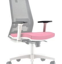 Rome 3D PU Arms Pair White Boxed With Fittings 