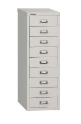 Bisley 9 Drawer Home 39 Series Steel Multidrawer - Goose Grey 