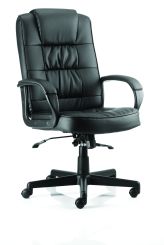 Moore Executive Black Leather With Arms