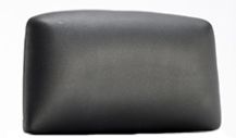 Xenon Headrest White Shell Black Leather