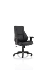 Winsor Black Leather Chair No Headrest