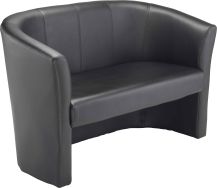 Tub Sofa Leather Look 