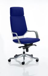 Xenon Headrest White Shell Bespoke Colour Stevia Blue