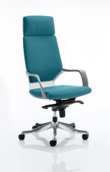 Xenon Headrest White Shell Bespoke Colour Maringa Teal