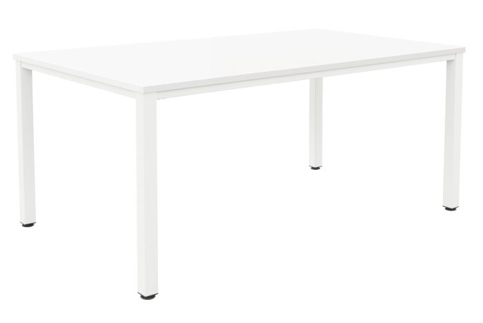 Fraction Infinity 200 X 100 Meeting Table - White With White Legs