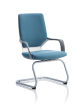 Xenon Visitor White Shell Blue Fabric With Arms