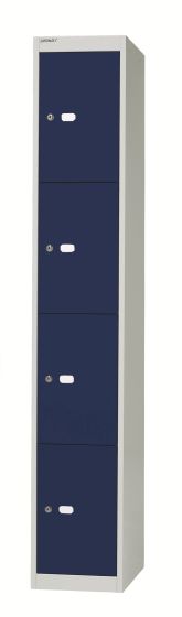 Bisley 4 Door 30.5 Locker - Grey Blue 