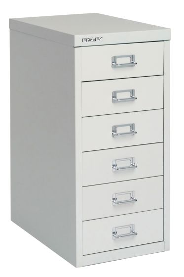 Bisley 6 Drawer Home 29 Series Steel Multidrawer - Goose Grey 