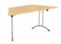 One Union Folding Table 1600 X 800 Silver Frame Trapezoidal Top