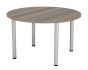 One Fraction Plus 1200 Circular Meeting Table Grey Oak 