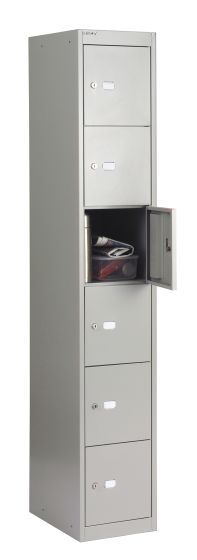Bisley 6 Door 45.7 Locker - Goose Grey 