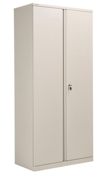 Bisley Essentials Steel Double Door 1985 Cupboard - Goose Grey 