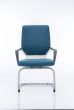 Xenon Visitor White Shell Blue Fabric With Arms