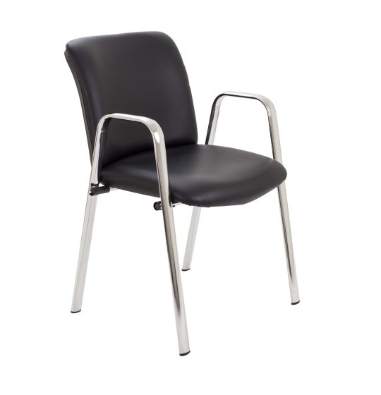 Pavillion Armchair Chrome Frame Leather 