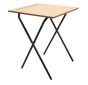 600X600 MDF Edge Folding Exam Desks With Safety Bar-720 High