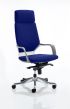 Xenon Headrest White Shell Bespoke Colour Stevia Blue