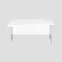 1400X1000 Panel Left Hand Wave Desk White-White 