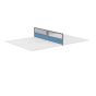 Toolrail Type 3 Half Glazed Return Screen Silver Frame - 785W X 350H Band 1