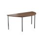 Summit Semi Circular Table Dark Walnut
