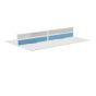 Toolrail Type 3 Half Glazed Screen White Frame - 1400W X 380H Band 3