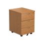 1400 Rectangular Desk & 3 Drawer Mobile Pedestals